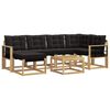 vidaXL Set vanjskih sofa 7 kom. Bijela i crna