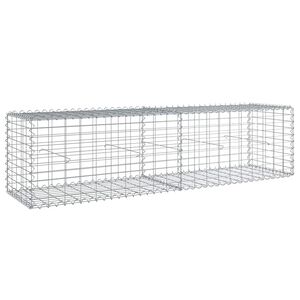 vidaXL Gabionska ko&scaron;ara s poklopcem 200x50x50 cm od pocinčanog željeza