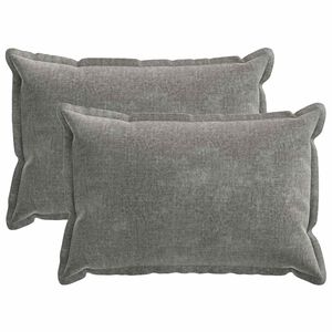 vidaXL Presvlaka za jastuk 2 pcs HOUTEN Tamnosiva 50 x 70 cm