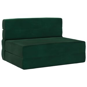 vidaXL Sofa na razvlačenje Tamnozelena 70 x 72 x 60 cm Tkanina