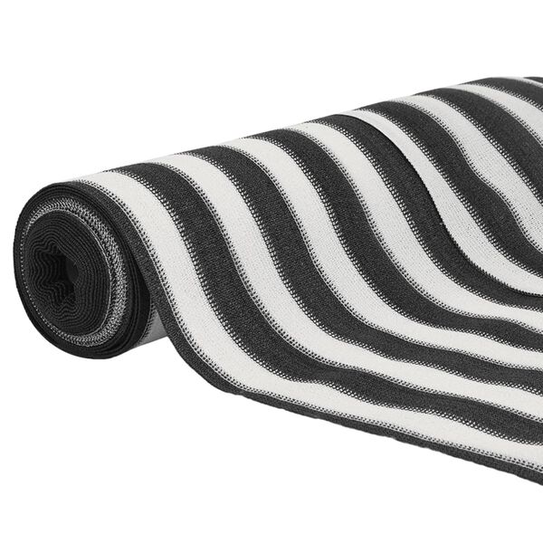 vidaXL Mreža za privatnost antracit-bijela 1,5 x 25 m HDPE 150 g/m²