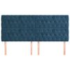 vidaXL Uzglavlje tamnoplavo 180x7x118/128 cm bar&scaron;unasto