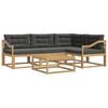 vidaXL Set vanjskih sofa 5 kom. Bijela i antracit Poliester