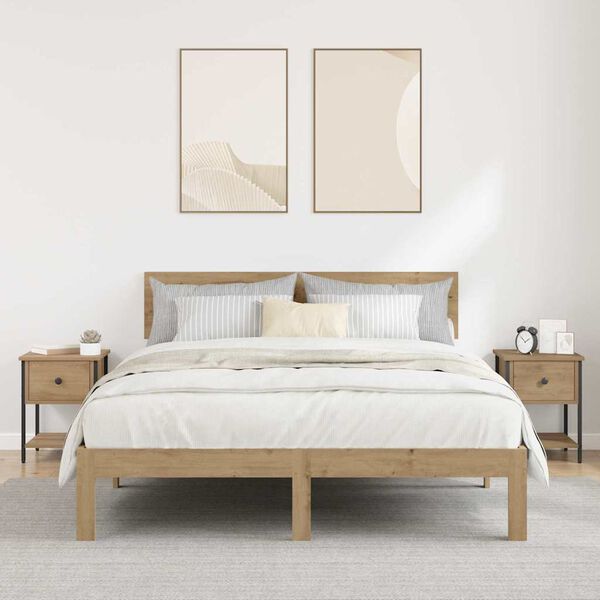 vidaXL Noćni ormarić 2 pcs Umjetnički hrast 34 x 35,5 x 45 cm