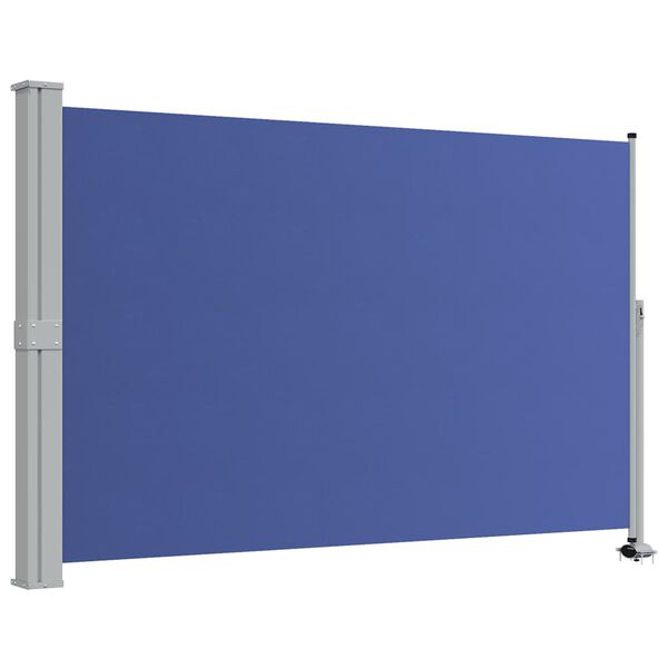 vidaXL Uvlačiva bočna tenda za terasu 160 x 300 cm plava