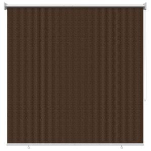 vidaXL Vanjska roleta 90% blokada UV zraka Smeđa 140 x 140 cm HDPE