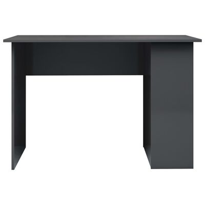 vidaXL Radni stol visoki sjaj sivi 110 x 60 x 73 cm od iverice