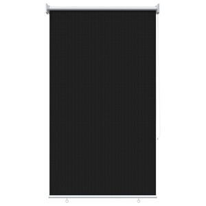 vidaXL Vanjska roleta 90% blokada UV zraka Crna 80 x 230 cm HDPE