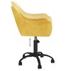 vidaXL Okretna blagovaonska stolica boja senfa bar&scaron;unasta