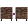 vidaXL Noćni ormar s ladicama Orah 50 x 33 x 60 cm Čvrsto drvo akacije