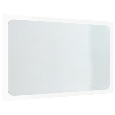 vidaXL 3-dijelni set kupaonskog namještaja sjajni bijeli drveni