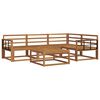 vidaXL Set vanjskih sofa 5 pcs Prirodna Čvrsto drvo akacije