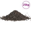 vidaXL Bazaltni &scaron;ljunak 25 kg crni 5-8 mm