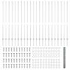 vidaXL Ograda s postovima Srebrno 1,4 x 50 m Čelik