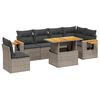 vidaXL 7-dijelni set vrtnih sofa sivi od poliratana