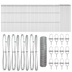 vidaXL Stup za ogradu Srebrno