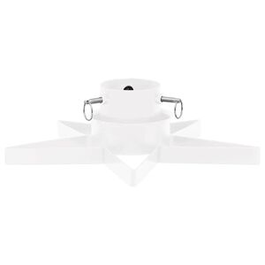 vidaXL Stalak za božićno drvce bijeli 47 x 47 x 13,5 cm