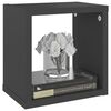 vidaXL Kockaste zidne police 6 kom sive 22 x 15 x 22 cm
