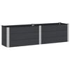 vidaXL Povi&scaron;ena vrtna gredica Crna 200 x 50 x 54 cm WPC i aluminij