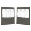 vidaXL Zid &scaron;atora za zabavu 2 pcs 200 x 195 cm Antracit PE i čelik