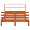 vidaXL Krevet s regalom za knjige bez madraca 150x200 cm od borovine