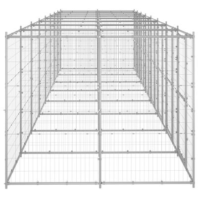vidaXL Vanjski kavez za pse od pocinčanog čelika 19,36 m²