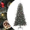 vidaXL Umjetno božićno drvce Zelena 240 cm PVC, Plastika i Čelik