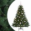 vidaXL Umjetno božićno drvce s kuglicom 150 cm 150 LED lampica