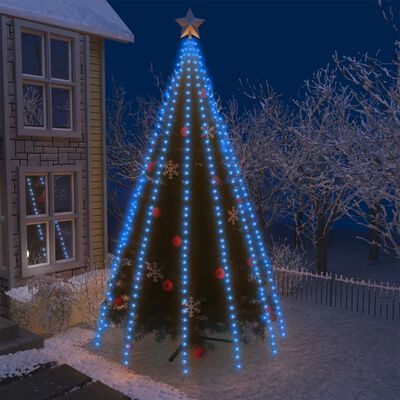 vidaXL Svjetla za drvce 500 LED žarulja plava 500 cm unutarnja-vanjska