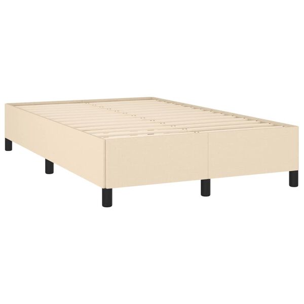 vidaXL Krevet box spring s madracem krem 120 x 190 cm od tkanine