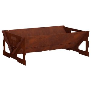 vidaXL Kamin Rđa 60 x 40 x 20 cm Otporni čelik