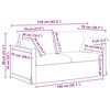 vidaXL Set sofe 2 pcs Svijetlo siva 158 x 78 x 80 cm Bar&scaron;un