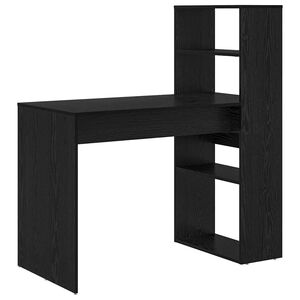 vidaXL Stol Crni hrast Konstruirano drvo 113 x 54 x 120 cm