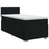 vidaXL Boxspring krevet s madracem Crna 90 x 200 cm Tkanina
