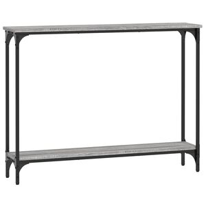 vidaXL Konzolni stol boja hrasta 100 x 22,5 x 75 cm konstruirano drvo