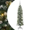 vidaXL Umjetno vitko božićno drvce Zelena i bijela 150 cm