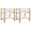 vidaXL Noćni ormarići 2 kom bijeli 42x38x45 cm od konstruiranog drva