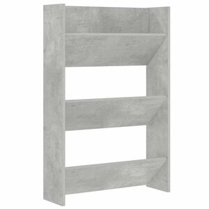 vidaXL Zidni ormarić za cipele siva boja betona 60 x 18 x 90 cm drveni