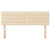 vidaXL Uzglavlja krem 144x5x78/88 cm od tkanine
