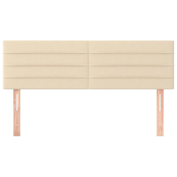 vidaXL Uzglavlja krem 144x5x78/88 cm od tkanine