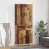 vidaXL Highboard Zidne Staro drvo 69,5 x 34 x 180 cm Konstruirano drvo
