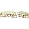 vidaXL Set vanjskih sofa 9 kom. Bijela i krem
