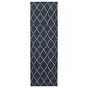 vidaXL Traka za tepih ORIZ 1150 gsm Crni mrežasti uzorak
