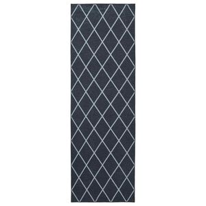 vidaXL Traka za tepih ORIZ 1150 gsm Crni mrežasti uzorak