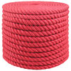 vidaXL Uže od jute 24 mm Crvena 100% Juta Tossa