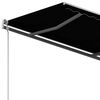 vidaXL Tenda na ručno uvlačenje sa stupovima 3,5 x 2,5 m antracit