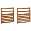vidaXL Naslon 2 pcs Prirodna 58,5 x 8 x 60 cm Čvrsto drvo akacije
