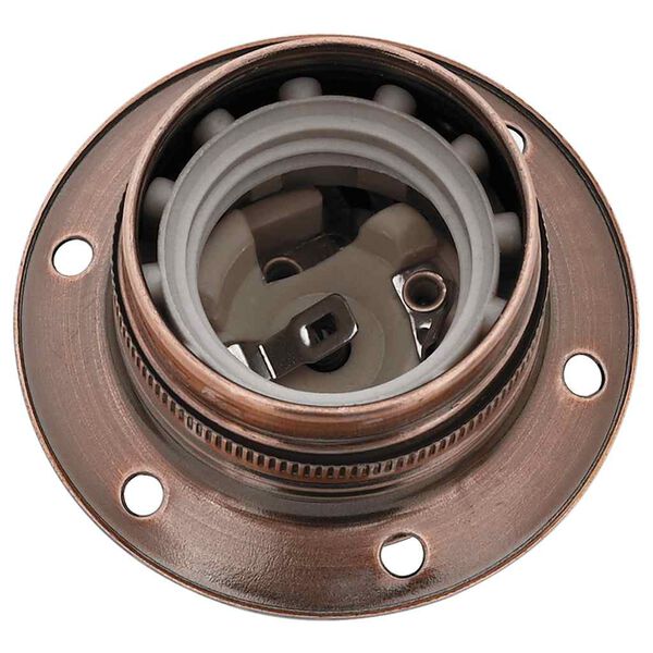 vidaXL Grla za žarulje 2 kom crvena bronca E27