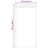 vidaXL Voile zavjese s petljama 2 kom terakota 140x225 cm
