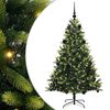 vidaXL Umjetno rasklopivo božićno drvce 150 LED-a Zelena 150 cm